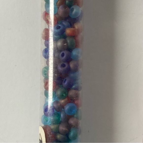 Czech Mixed Glass Bead Lot Red Pink Mixed Flowers Jewelry Making NEW Vintage - Picture 5 of 15